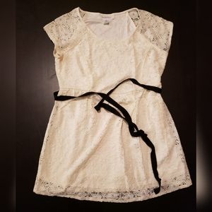 Maternity eyelet lace blouse